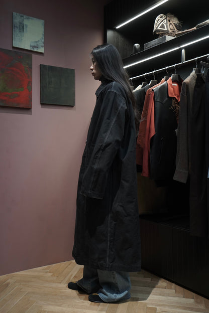 Fujimoto Lined Single Coat (BLACK)
